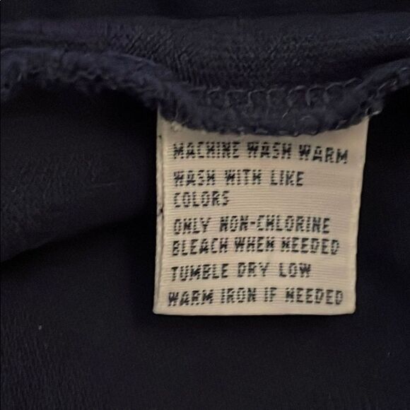 Ralph Lauren Vintage Navy Blue Long Sleeve Polo Shirt Mens Extra Large - Picture 10 of 10